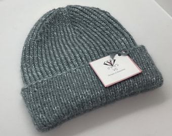 Unisex alpaca and cashmere hat, unisex beanie hat, mens alpaca beanie, ladies beanie hat, alpaca hat, cashmere hat