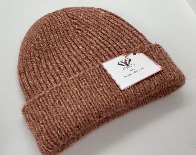 Handmade Alpaca Cashmere Chunky Knit Beanie