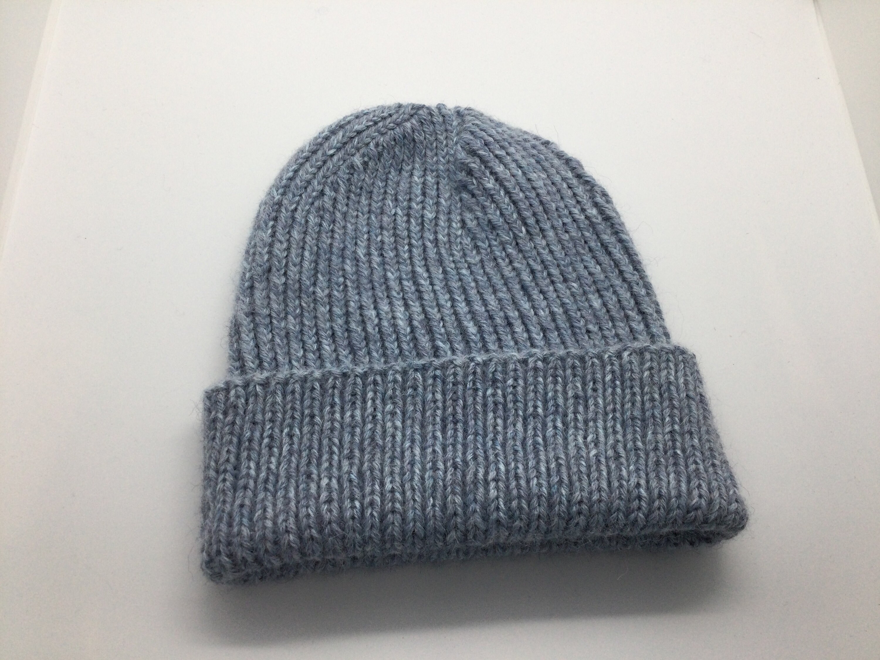 ribbed watch cap pattern