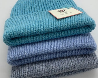 Unisex alpaca and cashmere hat, cashmere beanie, knitted beanie, ladies beanie, unisex alpaca beanie, mens hat, alpaca hat, cashmere hat