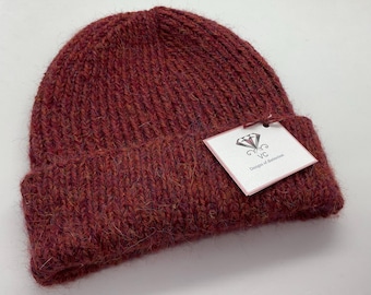 Unisex alpaca and cashmere hat, unisex beanie hat, mens alpaca beanie, ladies beanie hat, alpaca hat, cashmere hat