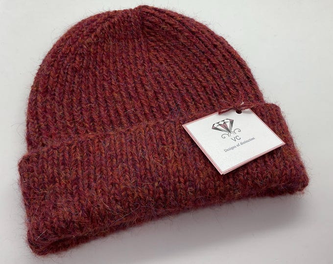 Unisex alpaca and cashmere hat, unisex beanie hat, mens alpaca beanie, ladies beanie hat, alpaca hat, cashmere hat