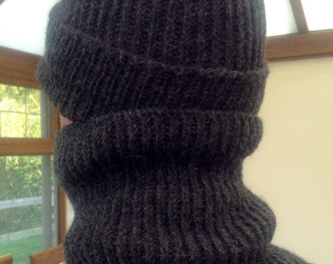 Men’s alpaca and cashmere snood, mens snood, mens alpaca neck warmer, neck warmer