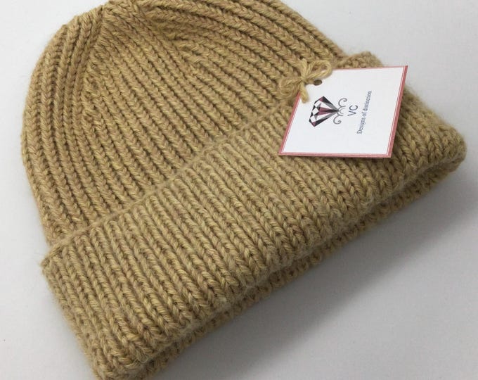 Unisex alpaca and cashmere hat, unisex beanie hat, mens alpaca beanie, ladies beanie hat, alpaca hat, cashmere hat