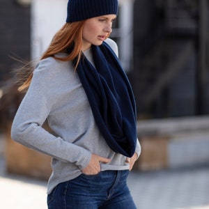 Pure cashmere snood, cashmere snood, cashmere neck warmer, cashmere cowl, lightweight snood, cowl, Mother’s Day gift