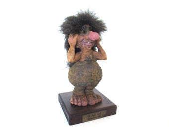 Vintage Nyform Troll 113 Norvège vieille dame norvégienne