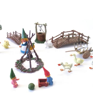 Decoración de gnomos, Startoys, Rien Poortvliet, coleccionables BRB, David el gnomo. #8A3G21K3