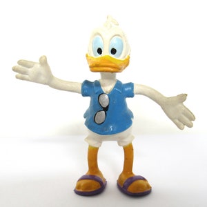 Personaggio vintage flessibile di Paperino Bullyland Germania Disney #8FDG73K1