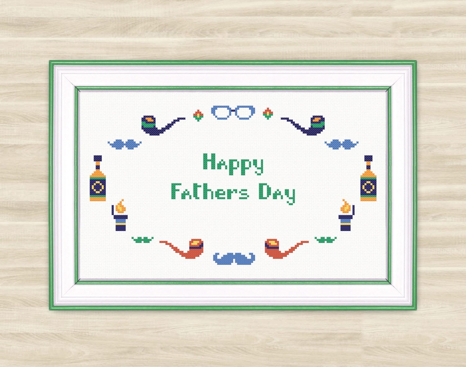 Buy 2 Get 1 Free Happy Fathers Day Cross Stitch Pattern PDF - Etsy UK