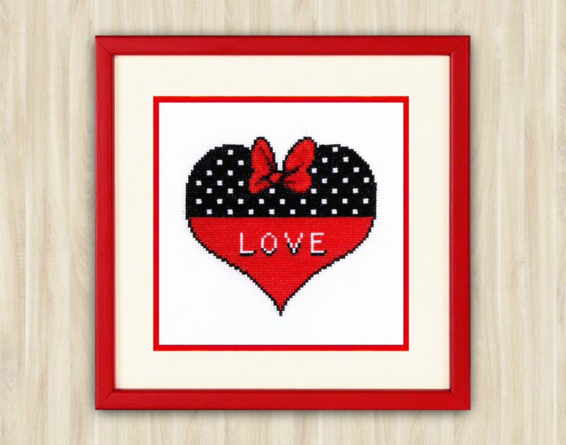 Buy 2 Get 1 Free Heart Love Cross Stitch Pattern PDF Romantic | Etsy