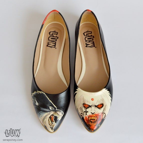 VAMP Flats Vampire Custom Shoe Pointed Toe Flat Shoe Handmade Flats Custom Design Shoes Etsy Canada