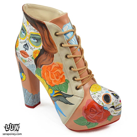 day of the dead high heels