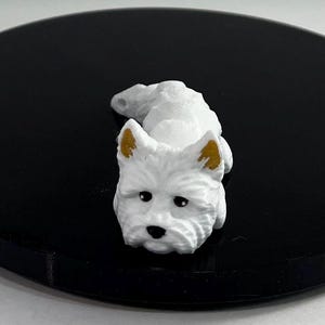 Westie West Highland White Terrier Keychain or figure for flexi/fidget - CUSTOM size, color, and likeness available