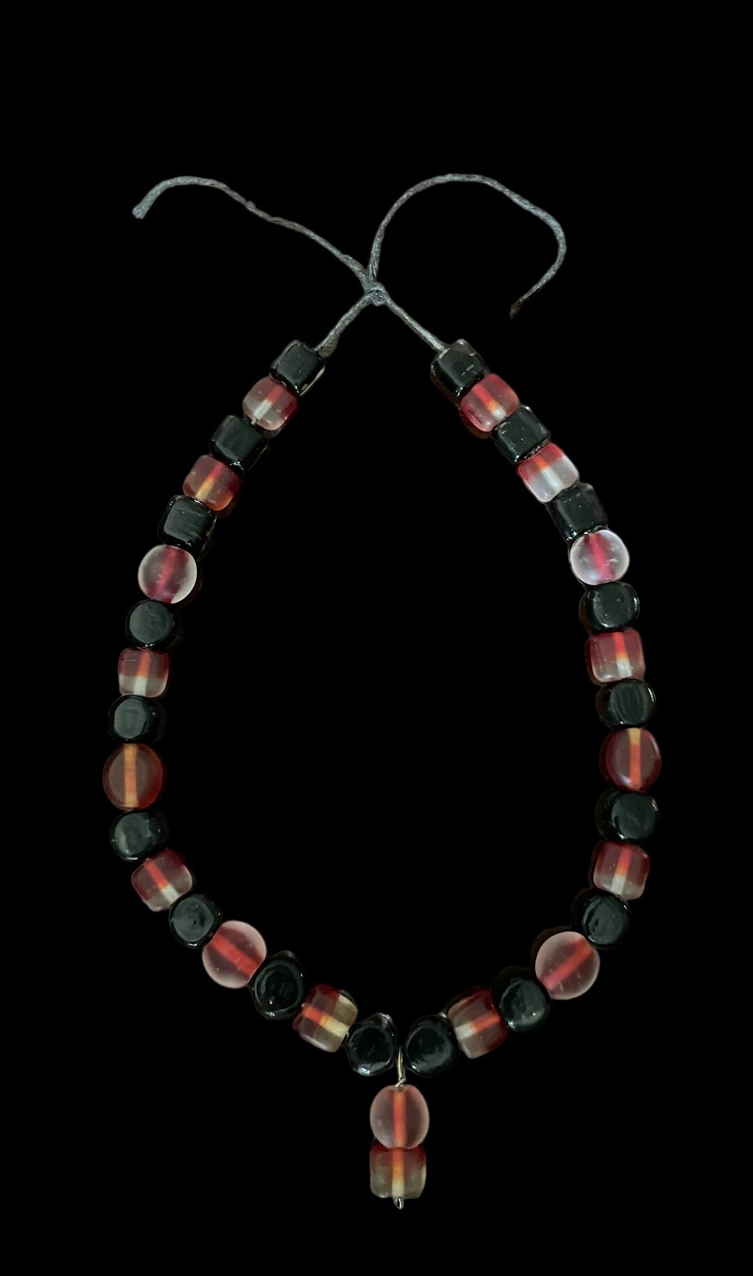 Earthen Amber Fire Necklace | Handmade Beaded Boho Statement Necklace ...