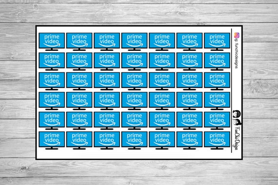 Amazon Prime Video Planner Stickers Etsy