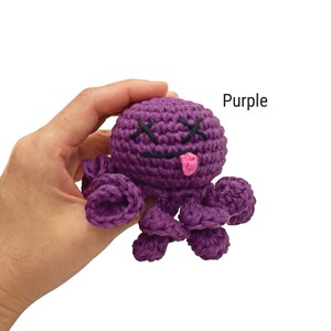 Voodoo octopus pincushion, dead zombie octopus, pin cushion, Halloween novelty, small octopus, seamstress gift, 1 octopus Purple