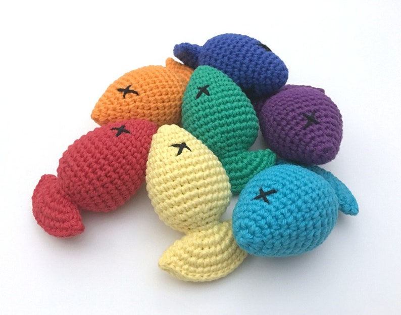 Goldfish Catnip Toy Rainbow Fish Toy for Cats Unique Cat Toy Etsy