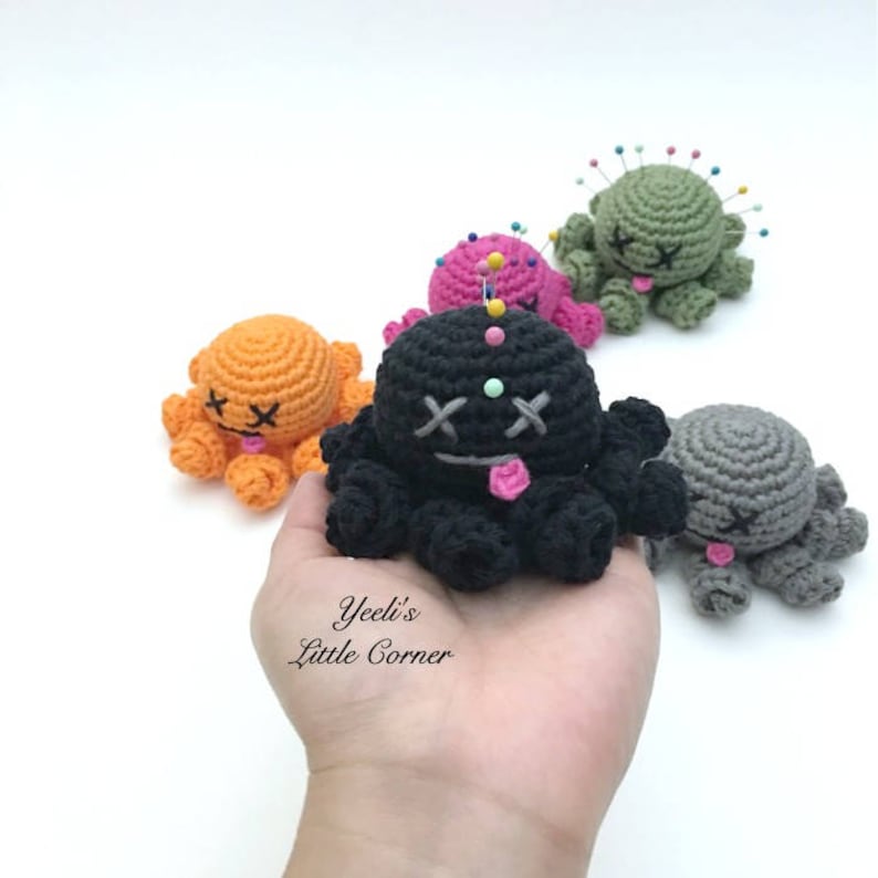 Voodoo octopus pincushion dead octopus zombie octopus pin Etsy