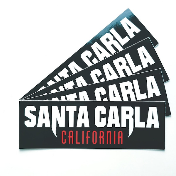 Santa Carla vinyl sticker / Vampire accessories / Bat accessory / Horror movie sticker / Horror stationary / Gothic sticker / Horror decal