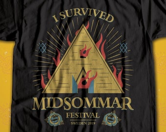 Sacrifice - Midsommar festival horror t-shirt / I survived / Sweden festivities / Scrary movie