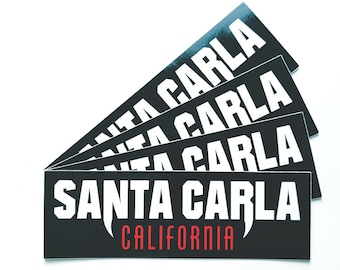 Santa Carla vinyl sticker / Vampire accessories / Bat accessory / Horror movie sticker / Horror stationary / Gothic sticker / Horror decal