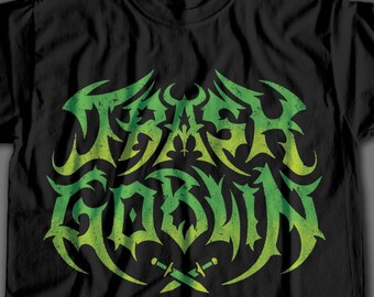 Trash Metal - Heavy Metal Goblin t-shirt / game night shirt / RPG Boardgame / Tabletop tee / Goblincore / Orc / Dungeon crawler