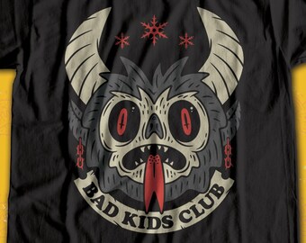 Bad Kids Club - Krampus t-shirt (UK) / Merry Krampus / Christmas Horror tee / folklore / Gothmas / Happy Creepmas