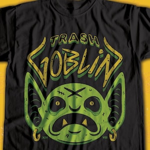 Trash Goblin - gaming t-shirt / game night shirt / RPG Boardgame / Tabletop tee / Chaos Goblin / Loot Goblincore shirt / Gamer top