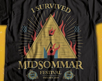 Sacrifice t-shirt (UK Listing) - Midsommar festival tee / I survived shirt / cult horror movie / Scary movie /  Sweden festivities