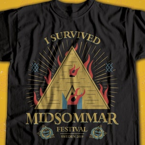 Sacrifice t-shirt (UK Listing) - Midsommar festival tee / I survived shirt / cult horror movie / Scary movie /  Sweden festivities