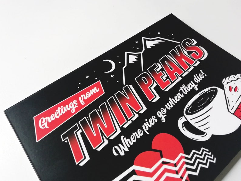 Pie Heaven Postal de Twin Peaks / Maldito café fino / Pastel Etsy España