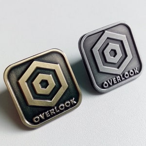 Overlook - die struck horror pin badge - enamel lapel / Stephen King book fan / Constant reader / novel / The Shining