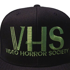 Video Horror Society (VHS) Snapback - Retro baseball cap / Blockbuster trucker hat / 1980s fan image 4