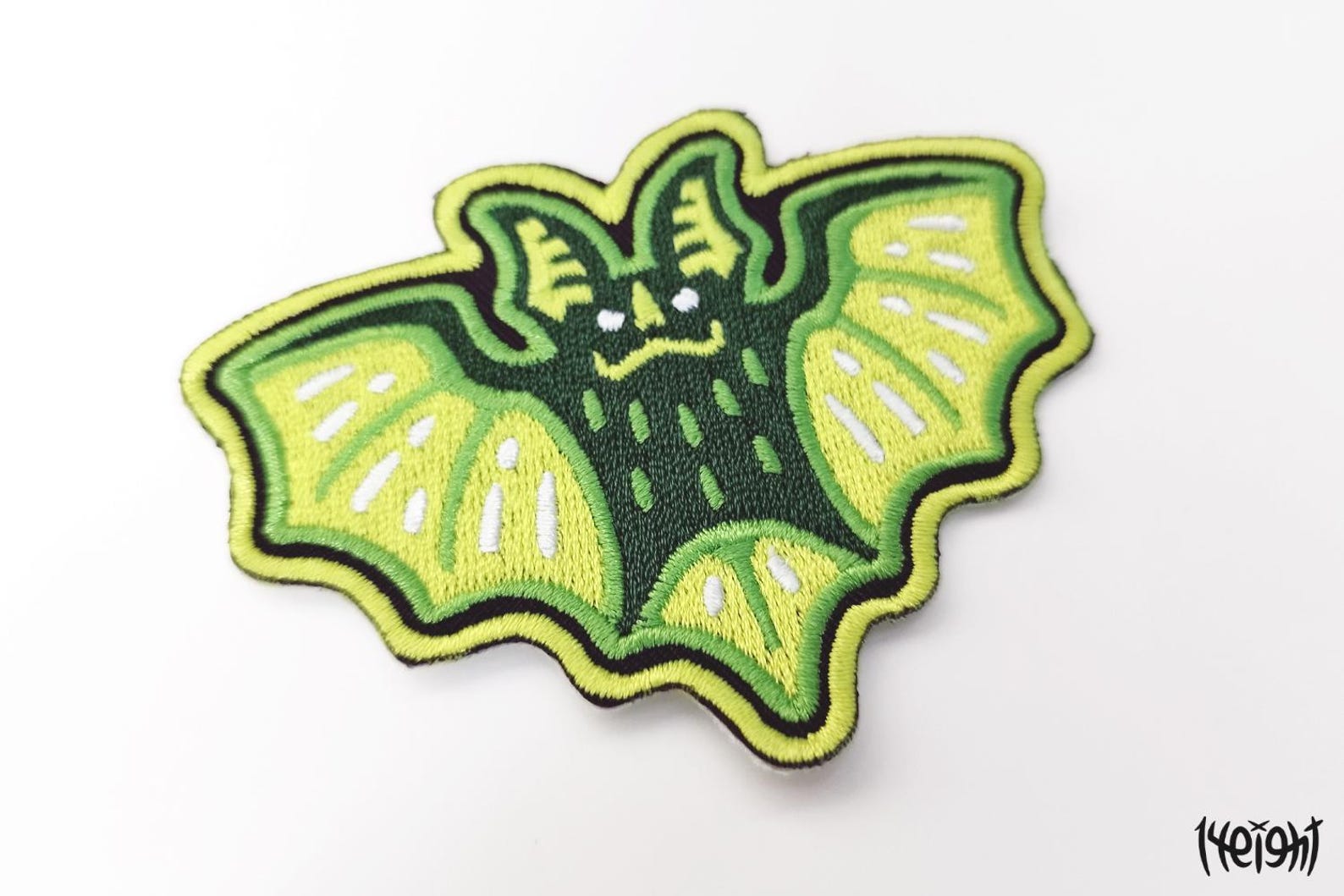 Bat Patch Fruit Bat - Embroidered Neon Jacket Patches / Pastel Goth Iron on ...