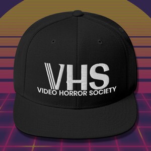 Video Horror Society (VHS) Snapback - Retro baseball cap / Blockbuster trucker hat / 1980s fan image 3