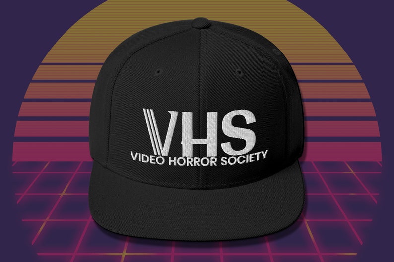 Video Horror Society (VHS) Snapback - Retro baseball cap / Blockbuster trucker hat / 1980s fan image 3