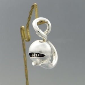 spöke anti-leende_P (s_m-P.25) / endast hänge topp utan kedja sterlingsilver smycke med spökmotiv