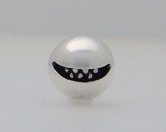 smile ball_S Pierce type: B (s_m-O.39) / sourire bestial bijoux en argent sterling boucle d'oreille unique