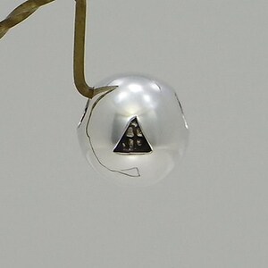 triangel anti-leende S_P (s_m-P.67) / endast hänge topp utan kedja unika smycken i sterlingsilver med anti-leende-motiv