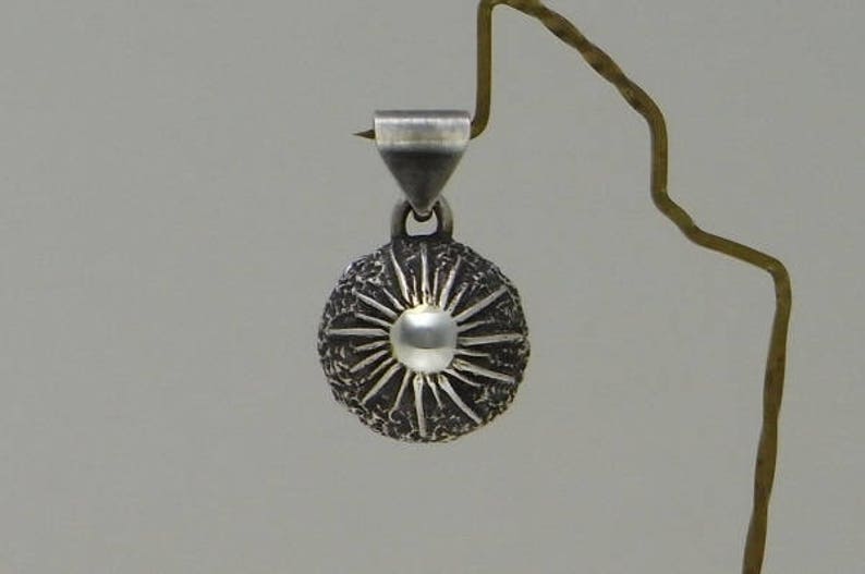 crescent moon smile jewelry necklace pendant sterling silver ball crescent moon smile s/_m-P.81