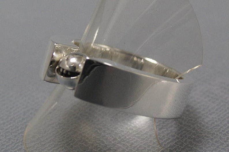 smile jewelry ring sterling silver ball smile ball ring/_3 s/_m-R.07