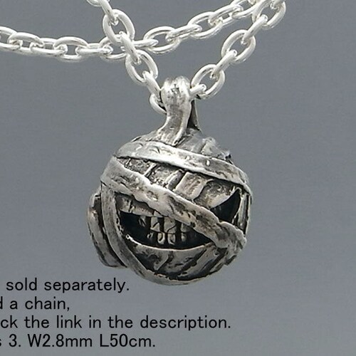 Mummy smile pendant_P (s_m-P.49) / only pendant top shops without a chain sterling silver smiley monster jewelry