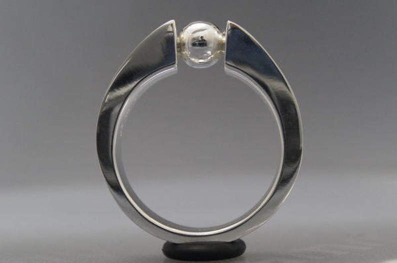 smile jewelry ring sterling silver ball smile ball ring/_3 s/_m-R.07