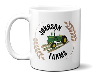 Personalized Tractor Mug | Personalized Tractor Gift | Personalized Farmer Gift | Custom Tractor Gift | Classic Tractor Mug | 11 or 15 oz