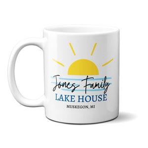 Personalized Lake House Mug | Custom Lake House Mug | Personalized Lake Mug | Personalized Lake Gift | Custom Lake Mug | 11 oz or 15 oz Mug