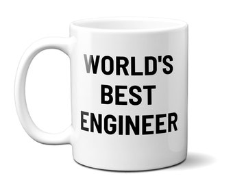 Miglior ingegnere al mondo / regalo di laurea dell'ingegnere / regali di ingegnere per il marito / regali di laurea per l'ingegnere / 11 once o 15 once