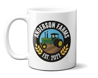 Personalized Tractor Mug | Personalized Tractor Gift | Personalized Farmer Gift | Custom Tractor Gift | Classic Tractor Mug | 11 or 15 oz