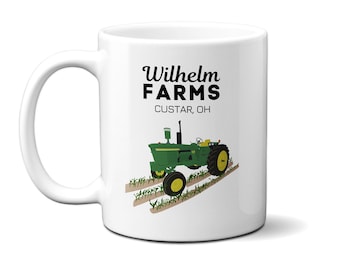 Personalized Tractor Mug | Personalized Tractor Gift | Personalized Farmer Gift | Custom Tractor Gift | Classic Tractor Mug | 11 or 15 oz