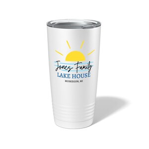 Personalized Lake House Tumbler | Custom Lake House Tumbler | Personalized Lake Gift | Custom Lake Tumbler | 20 oz Tumbler