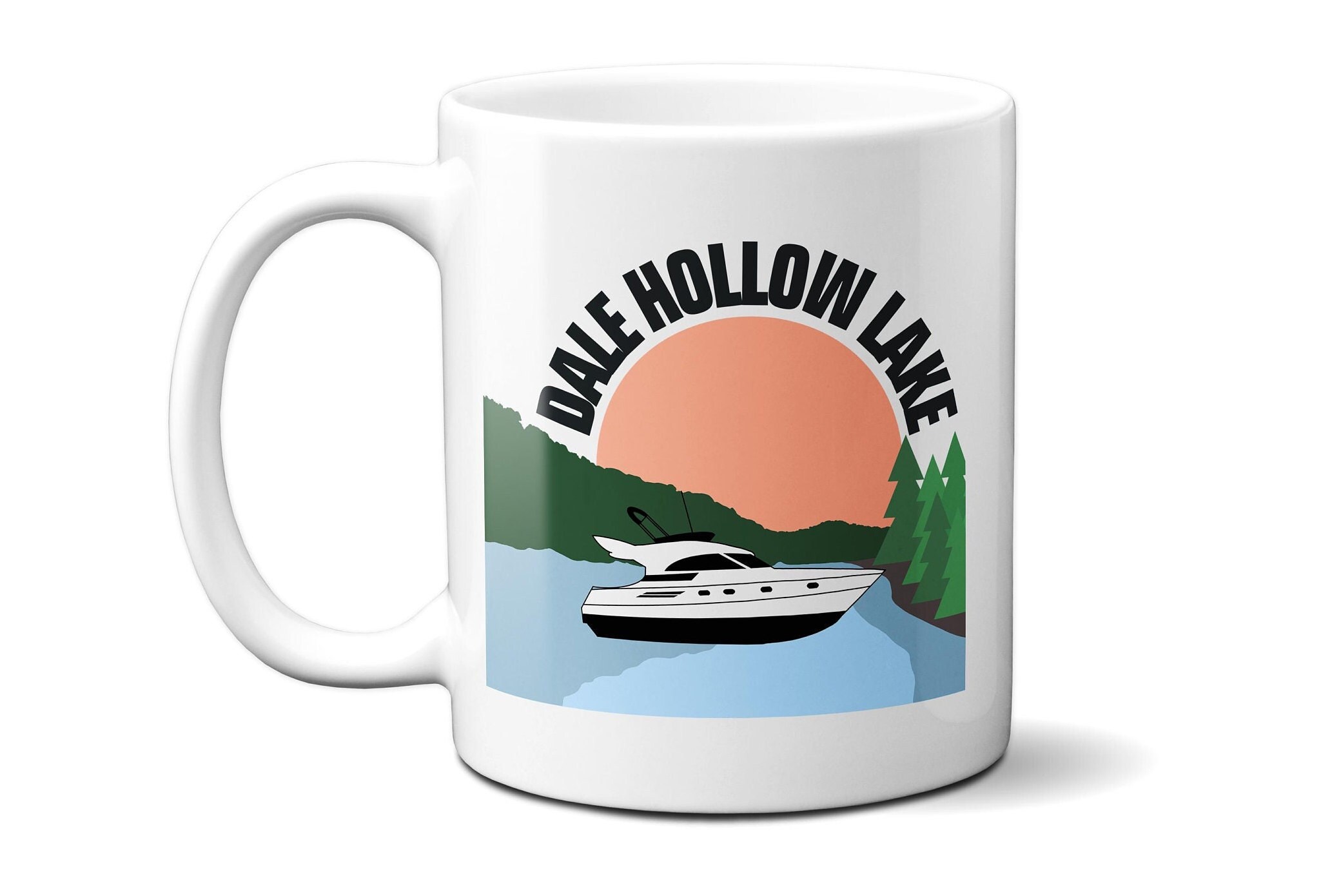 Vintage Shootout Race on the Lake 11oz Mug by Retro Boater Vintage Shootout Race on the Lake 11oz Mug by Retro Boater